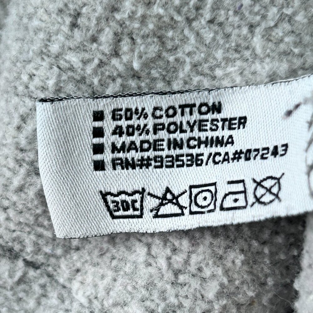 Vintage Ecko UNLTD Hoodie Mens XXL Y2K Gray Two Toned Full Zip Streetwear Hip - Picture 5 of 8